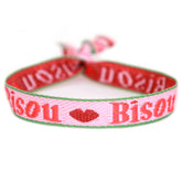 Geweven armband bisou